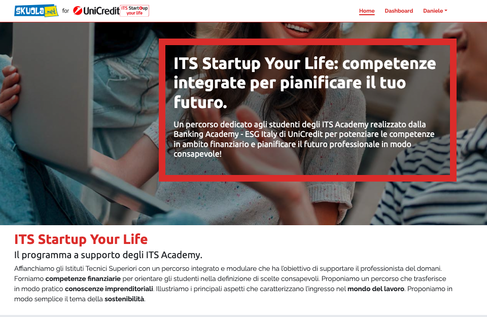 ITS Startup Your Life: UniCredit insieme a Skuola.net per lo sviluppo delle competenze finanziarie e imprenditive negli ITS Academy